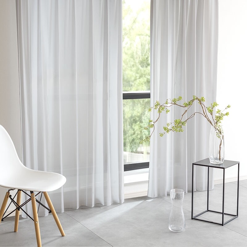 パリス カフェカーテン JE-88010 ブルーグレー ｜ジャストカーテン