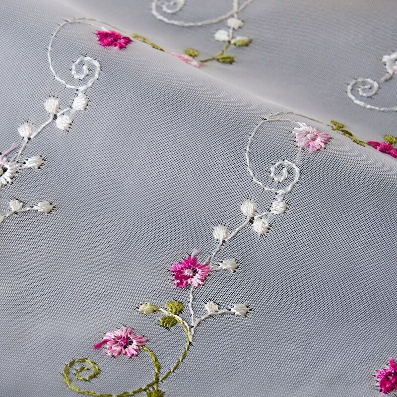 エターナルローズ レースカーテン JB-92506 ホワイト ｜ジャストカーテン