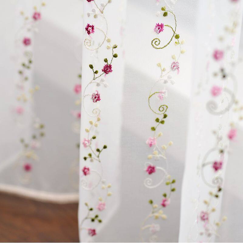 エターナルローズ レースカーテン JB-92506 ホワイト ｜ジャストカーテン