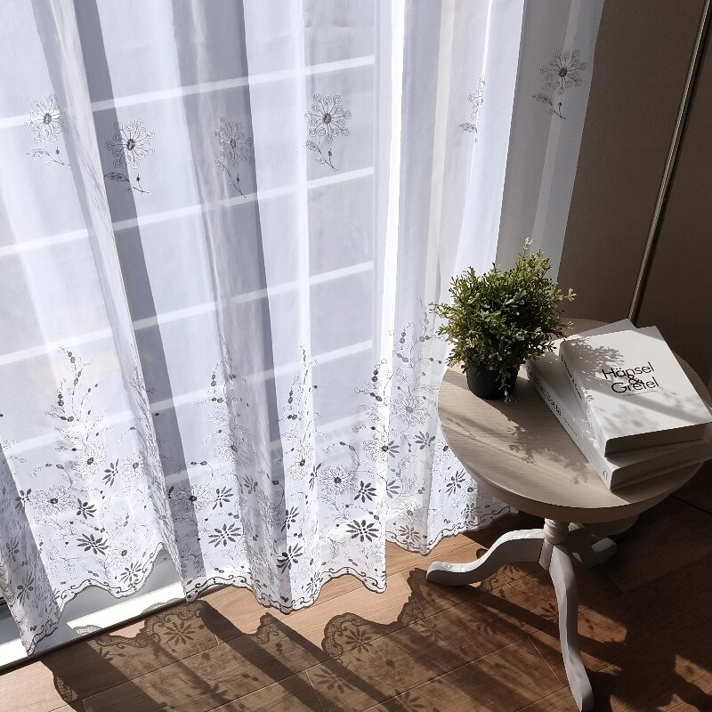 イザベラ レースカーテン JE-92854 シルバーグレー ｜ジャストカーテン