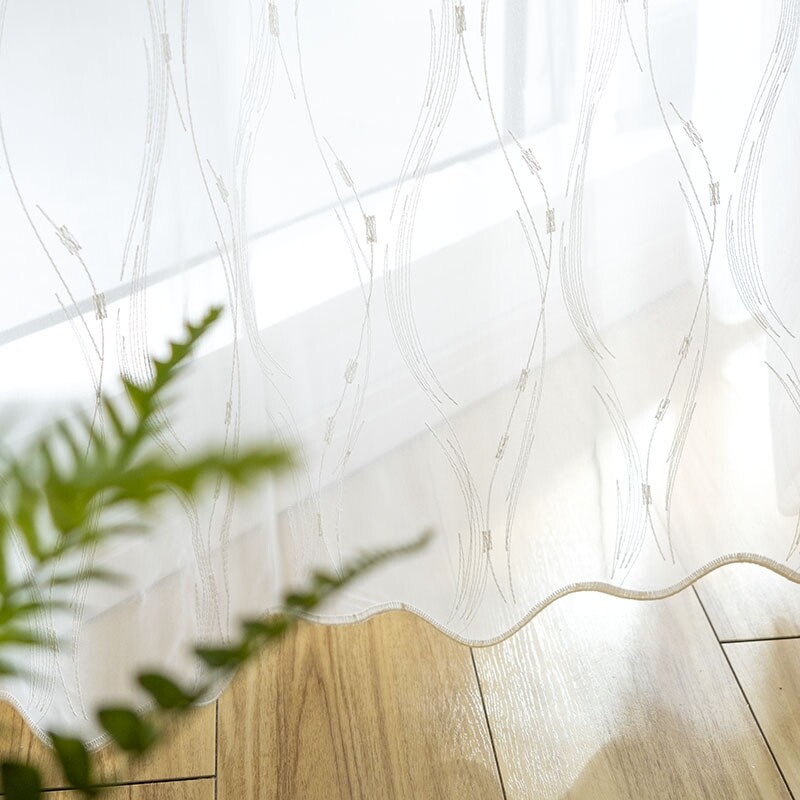 ハーモニー レースカーテン JE-92873 ホワイト ｜ジャストカーテン