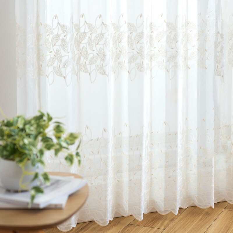 モーリス レースカーテン JE-92885 ホワイト ｜ジャストカーテン