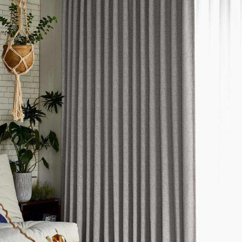 ザクナチ カーテン JE-94021 グレー ｜ジャストカーテン