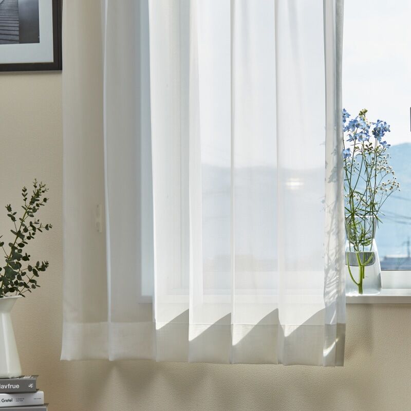 ジュエルフィッシュ レースカーテン JD-94030R オフホワイト