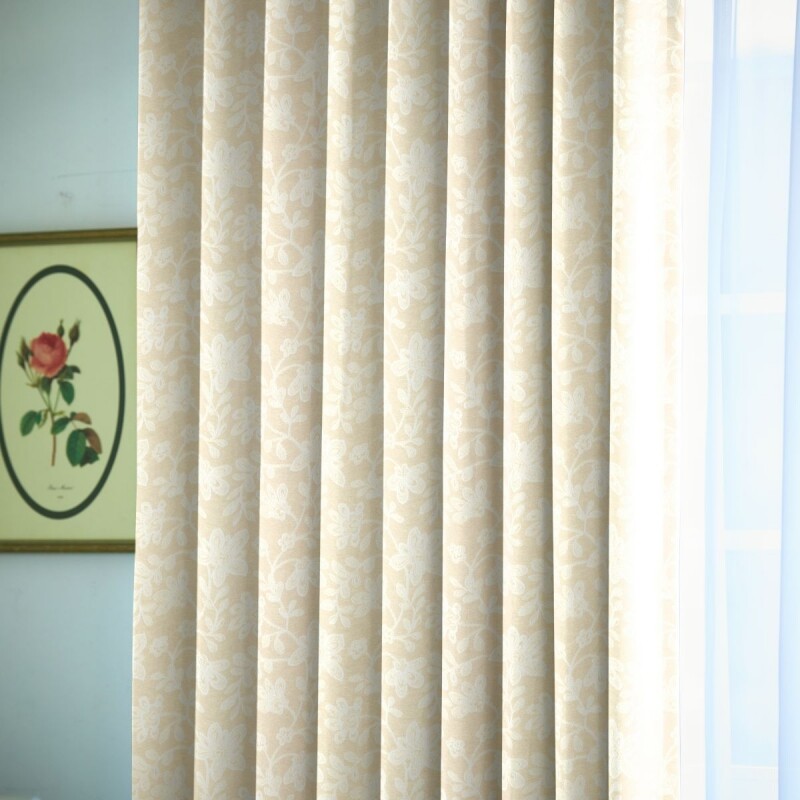 リーファ カーテン JE-99013 ベージュ ｜ジャストカーテン