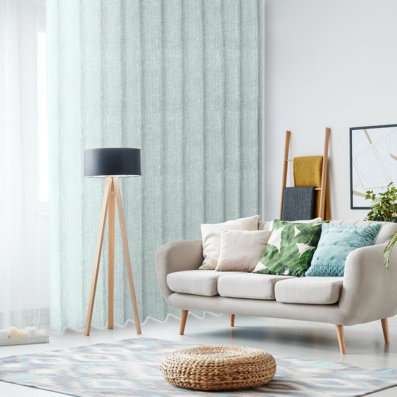 コクーン カーテン JE-98041 ブルー ｜ジャストカーテン