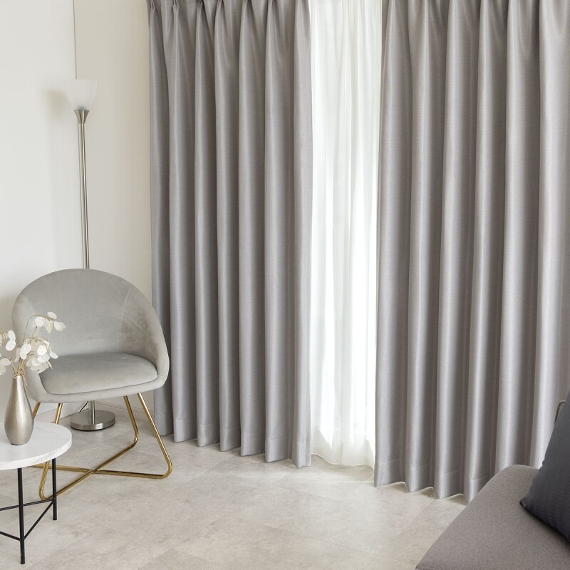 イネス カーテン JE-98058 ライトグレー ｜ジャストカーテン