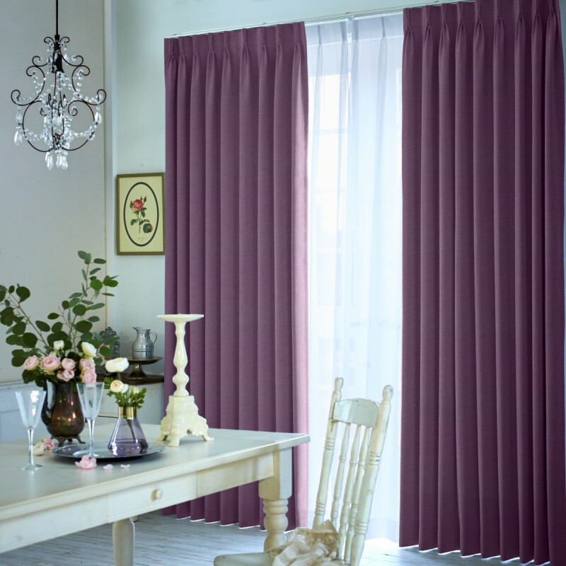 イネス カーテン JE-98063 パープル ｜ジャストカーテン