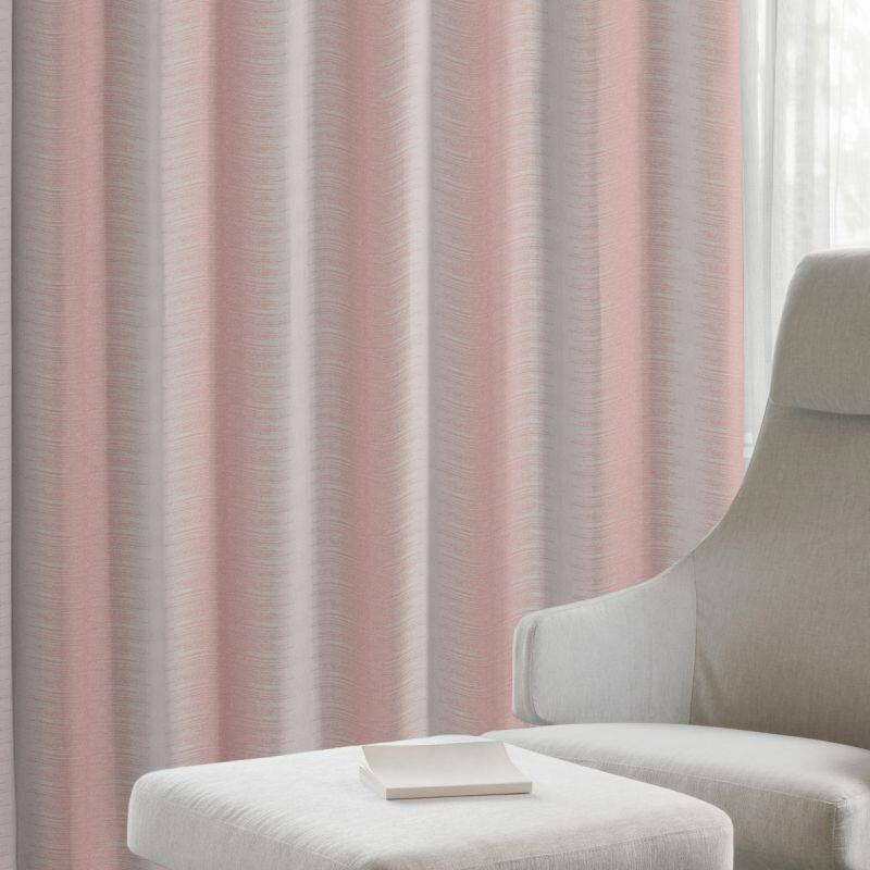 ギザギザ カーテン JD-19173 ピンク ｜ジャストカーテン