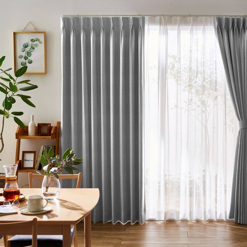 フロスト カーテン JE-19190R グレー ｜ジャストカーテン