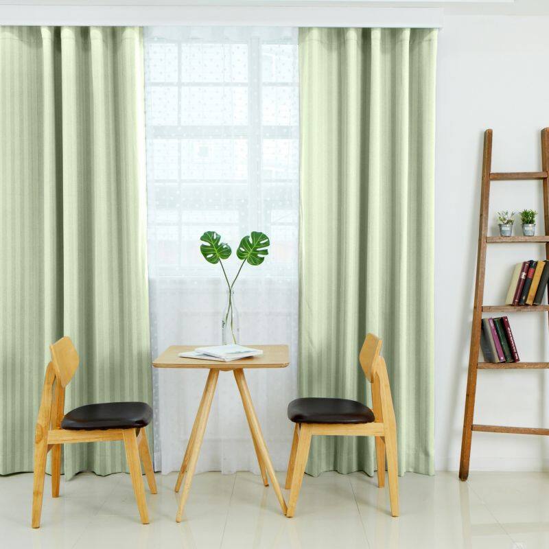 タテストライプ カーテン JE-19224R グリーン ｜ジャストカーテン
