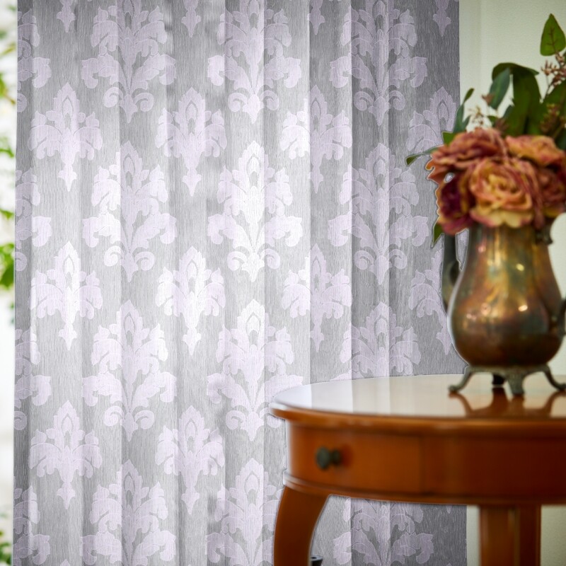 モケ カフェカーテン JE-92011 パープル ｜ジャストカーテン