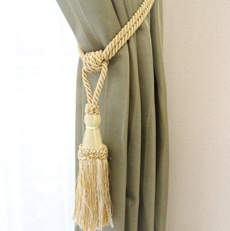 ステッチ1つふさタッセル JT-5-BE-S ゴールド ｜ジャストカーテン