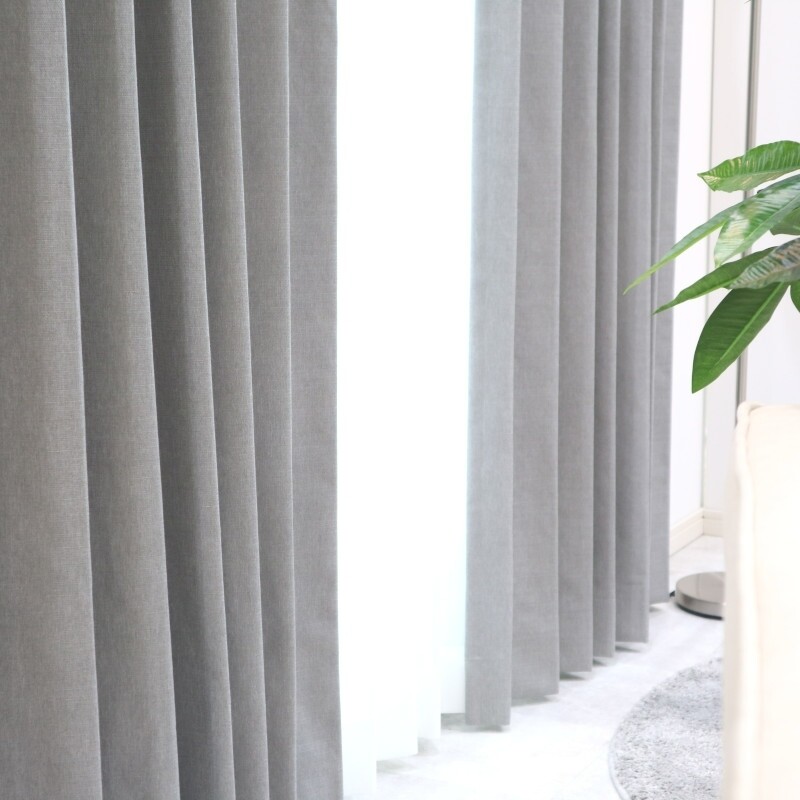 ソワレ カーテン JF-91026 グレー ｜ジャストカーテン