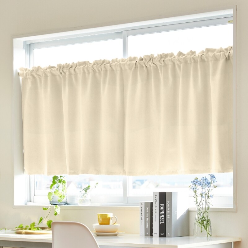 和 カフェカーテン JF-94041R ベージュ ｜ジャストカーテン