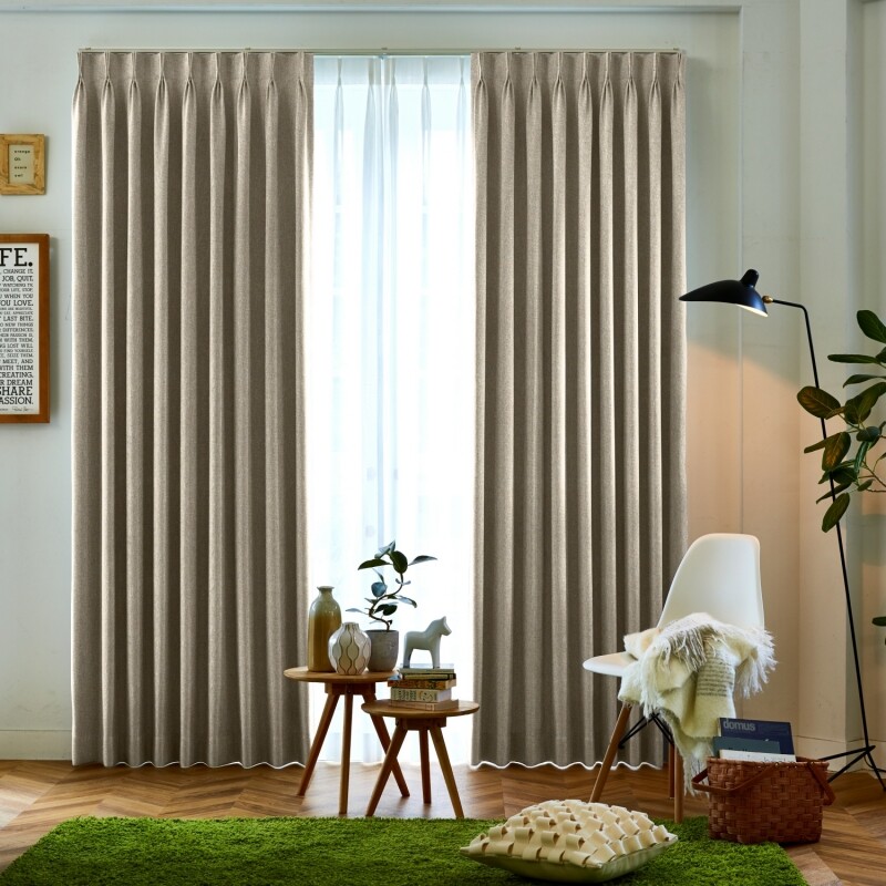 静 カーテン JF-94045R ベージュ ｜ジャストカーテン