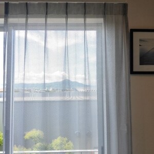 フェリックス カフェカーテン JE-88002 シルバー ｜ジャストカーテン