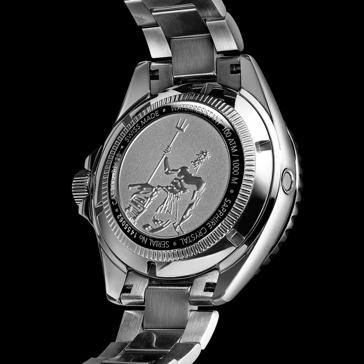 エドックス【EDOX】ネプチュニアン 44mm グリーンベゼル SKYDIVER