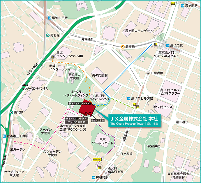 本社・事業所案内 | 事業所・グループ会社 | JX金属