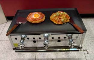 鉄板焼き器 グリドル 600x360型 プレス鉄板付き