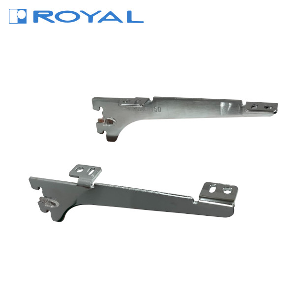 ROYAL/ロイヤル R-032W・R-033W 木棚用ブラケット クローム 左右セット