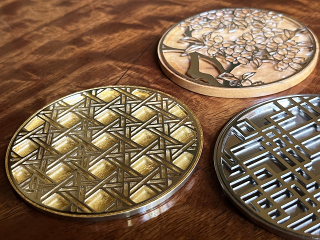 決算SALE開催中！】ステンレスコースター (SUSベース) 桜｜ステンレス