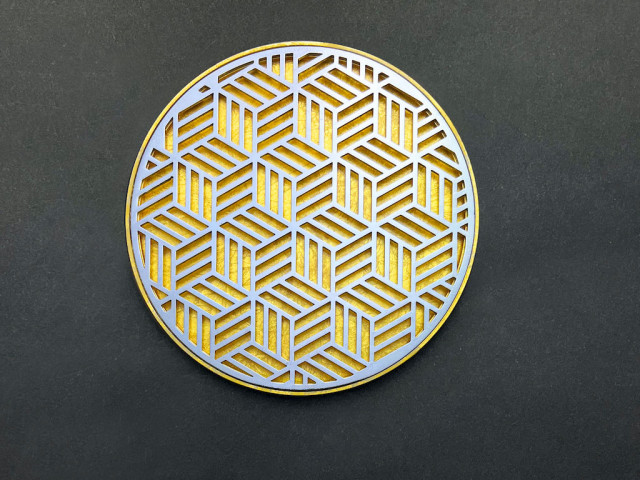 決算SALE開催中！】ステンレスコースター (金箔ベース) ステラ