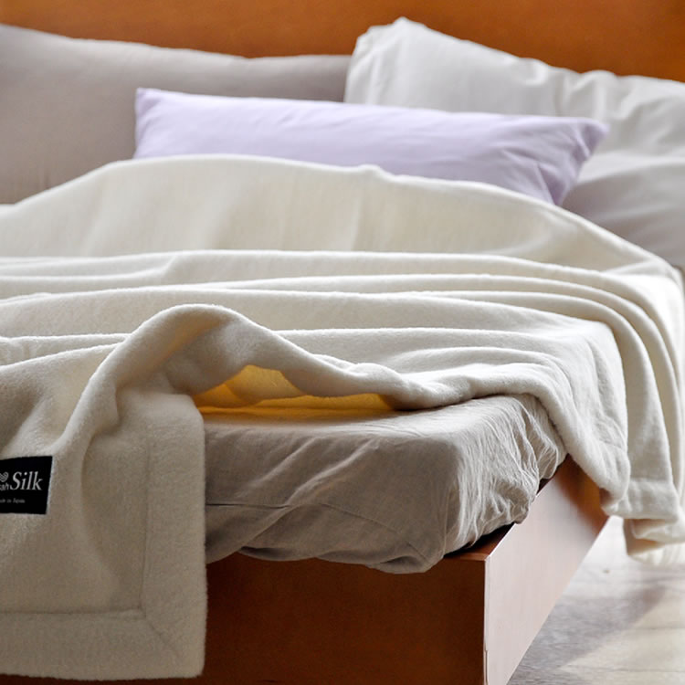 シルク毛布 / シングル ダブル / タッサーシルク 日本製 | 毛布・敷き