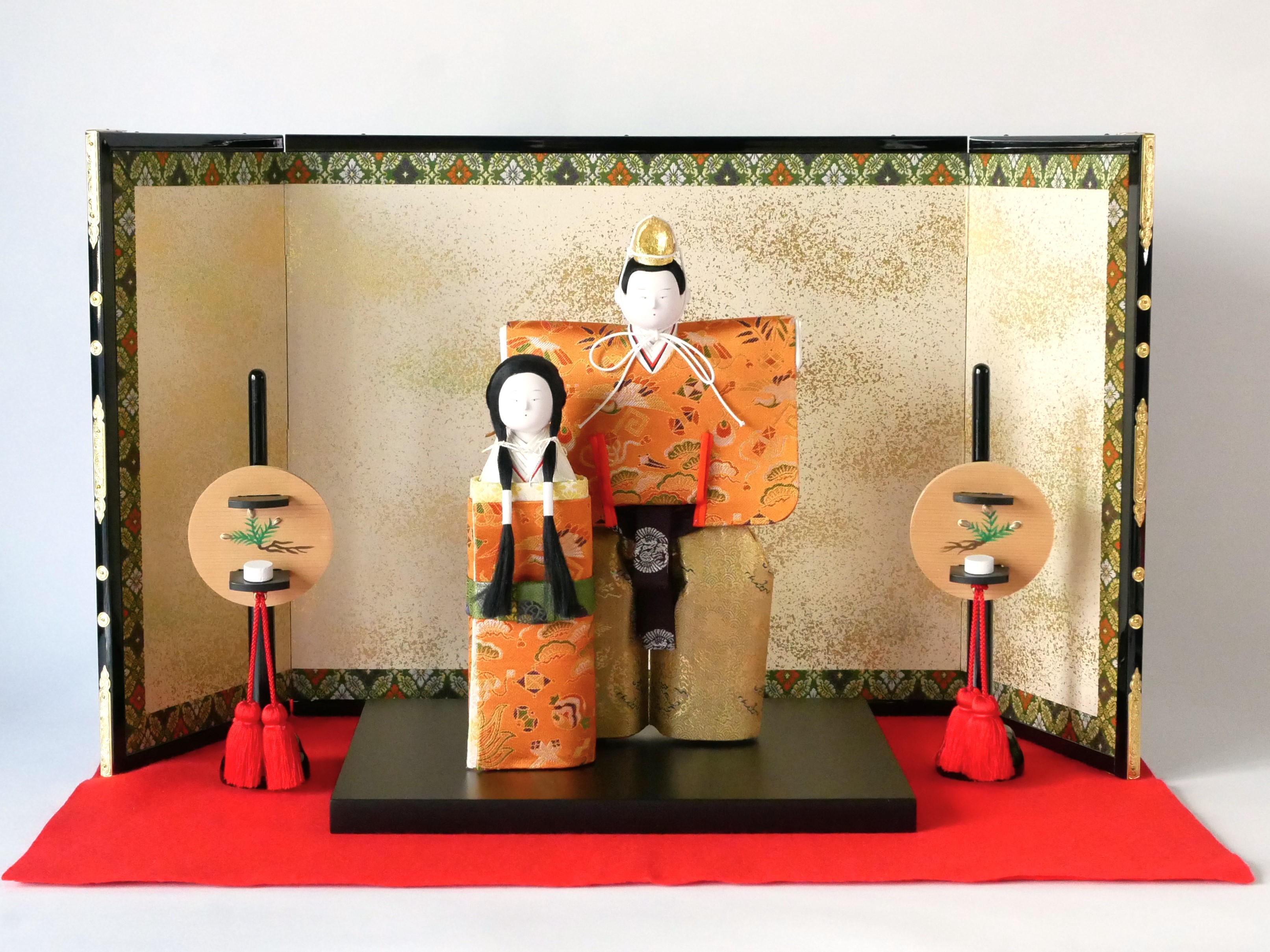 和泉の御蔵 / 大橋弌峰作「次郎左衛門立雛」松月堂屏風、短檠セット