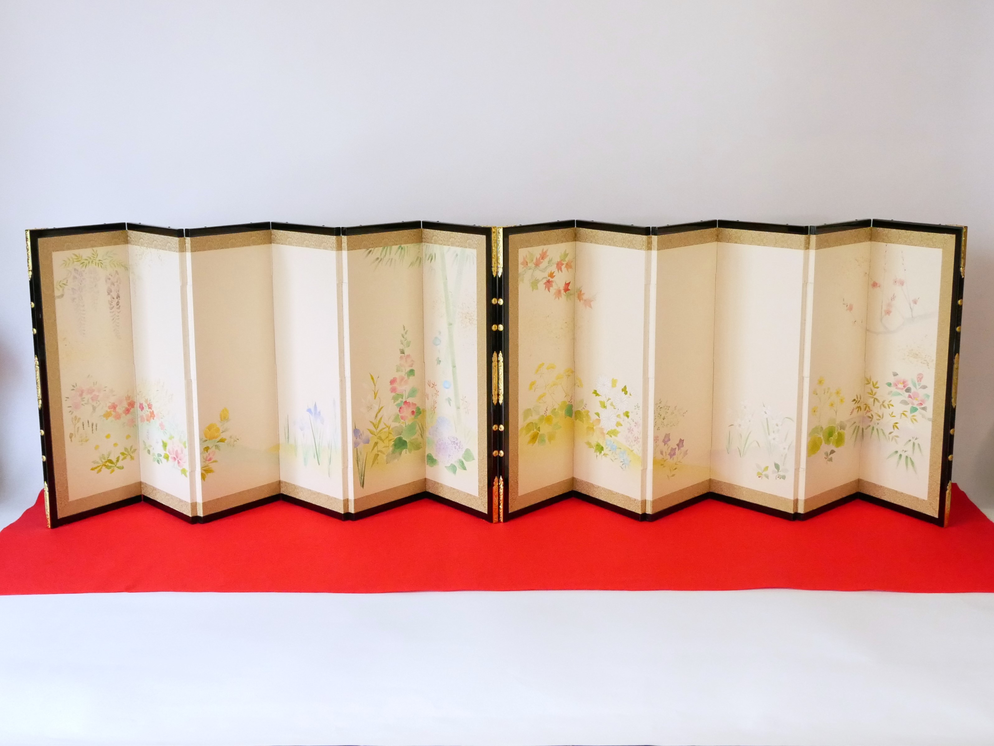 和泉の御蔵 / 北村松月堂作「四季草花図屏風」十三号