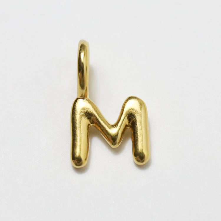 一部予約】ドローイングアルファベットチャーム GD