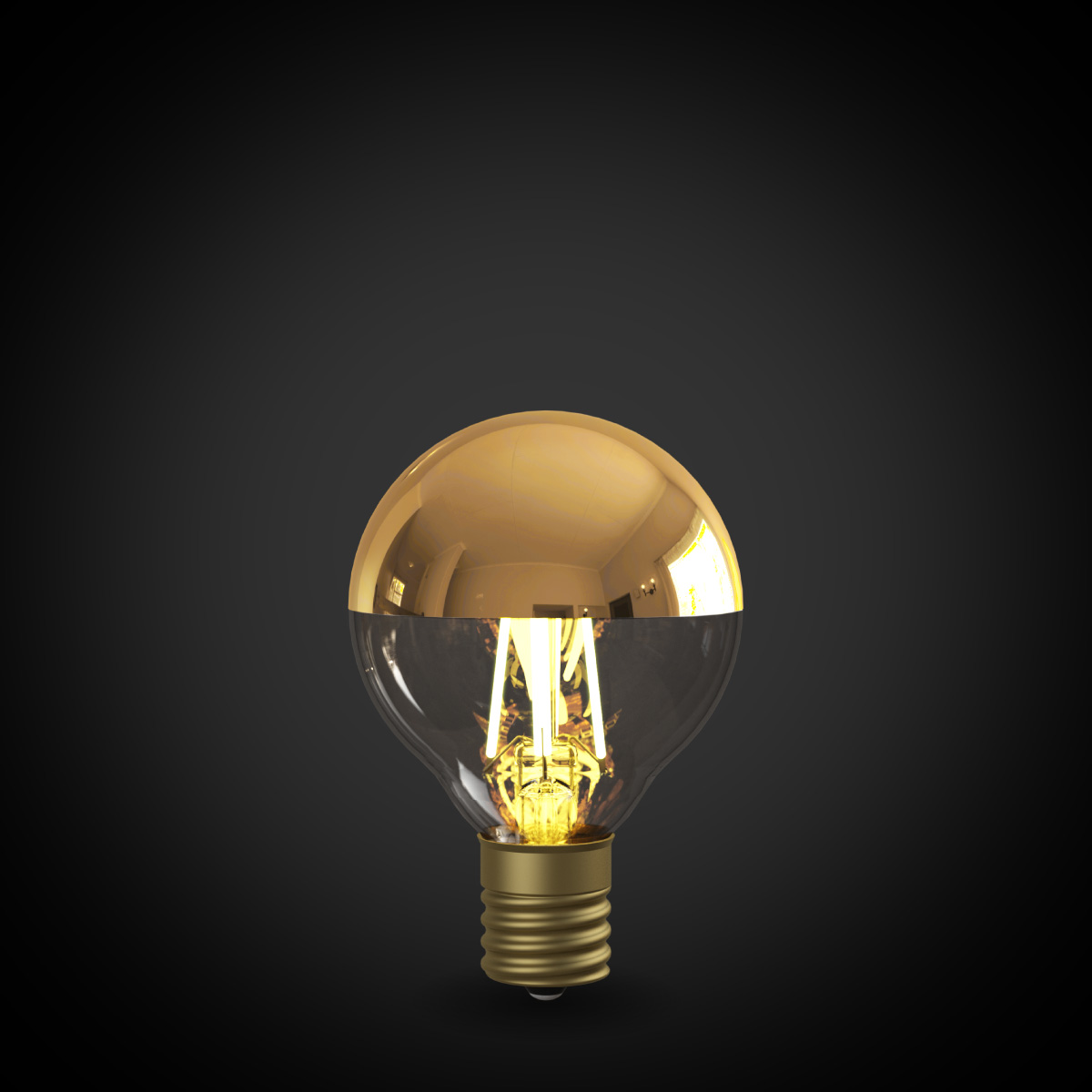 フィラメントLED電球「Siphon」 Ball50 LDF92D Tミラー Only One