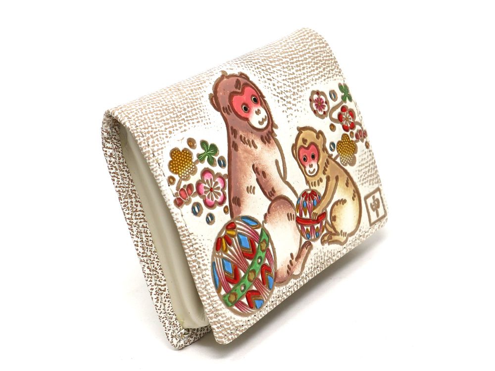 干支財布】さる手毬 箱まち小銭入れ［t］