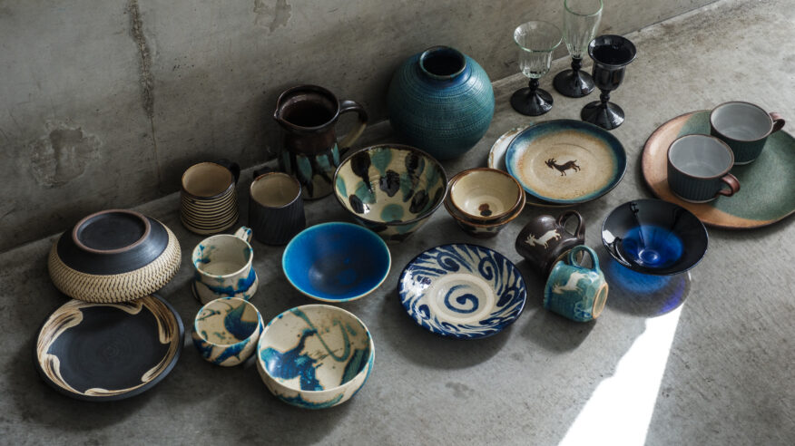 やちむん　器5点おまとめ販売 やちむん 5寸皿（フチ点・2色） | 勝窯 | inoya | Basic Life Store