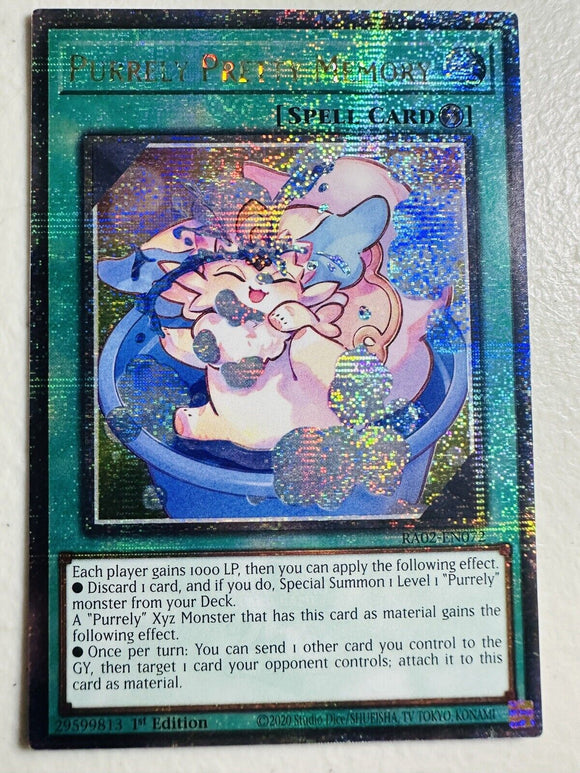 遊戯王 英語版 ピュアリィ・プリティメモリー 25thレア RA02 北米版