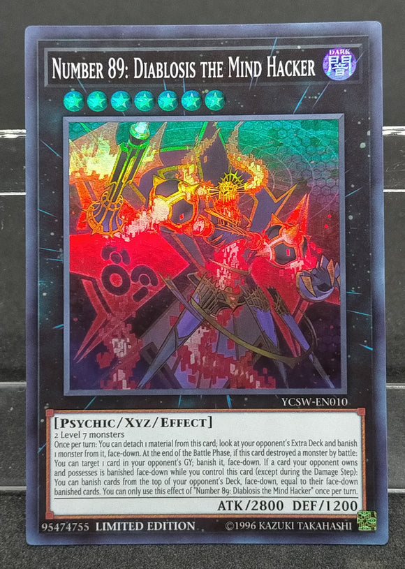 遊戯王 英語版 No.89 電脳獣ディアブロシス スーパーレア YCSW