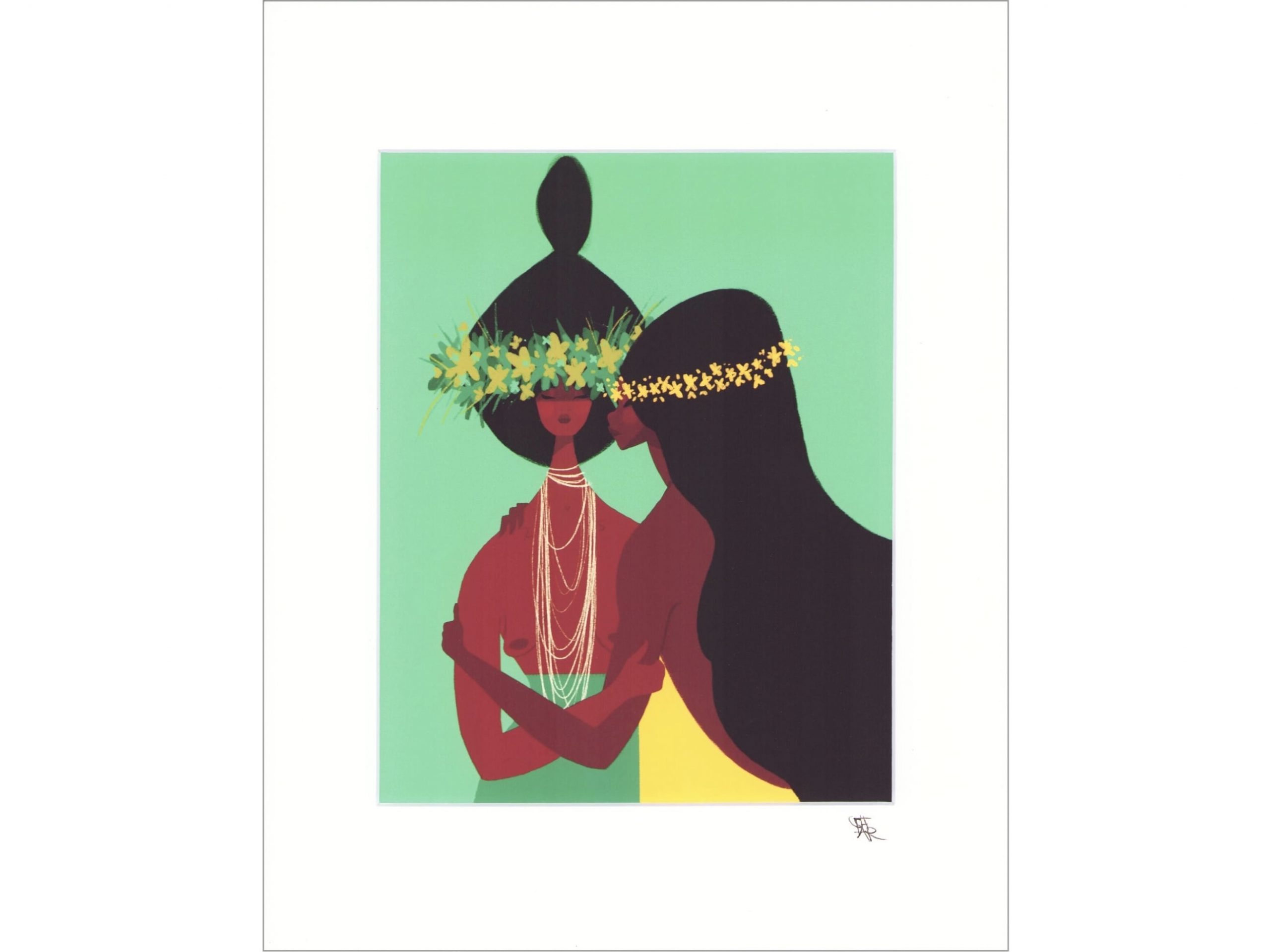 パンキーアロハ / Sisters】ハワイの女性を描いたアート - 海をテーマ