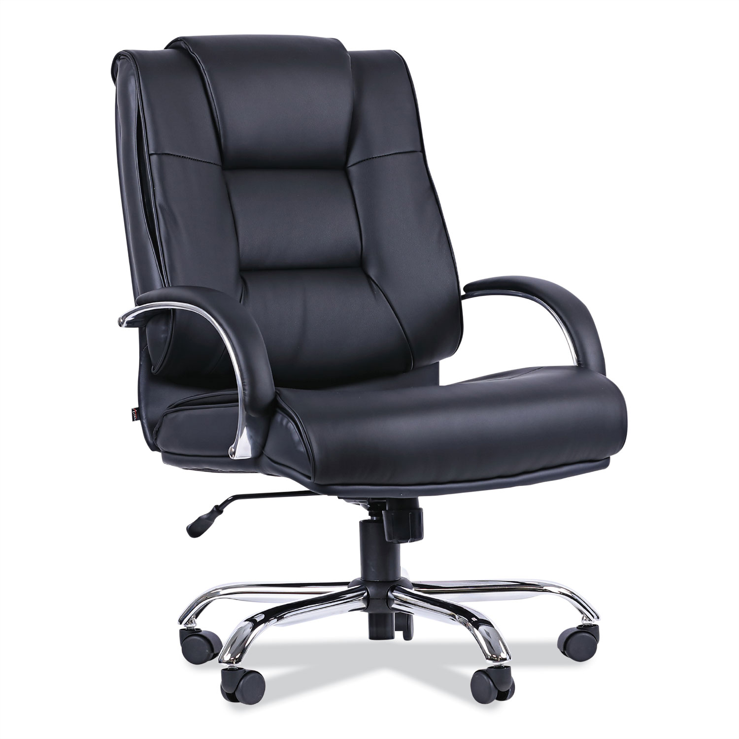 Alera Ravino Big/Tall High-Back Bonded Leather Chair, Headrest