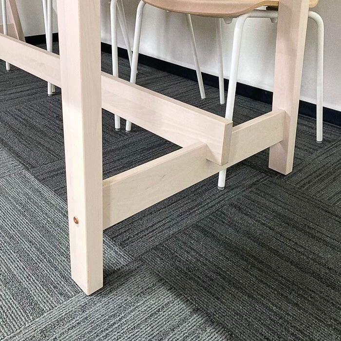 イケア ダイニングテーブルセット［チェア6脚付き］ ナチュラル 中古