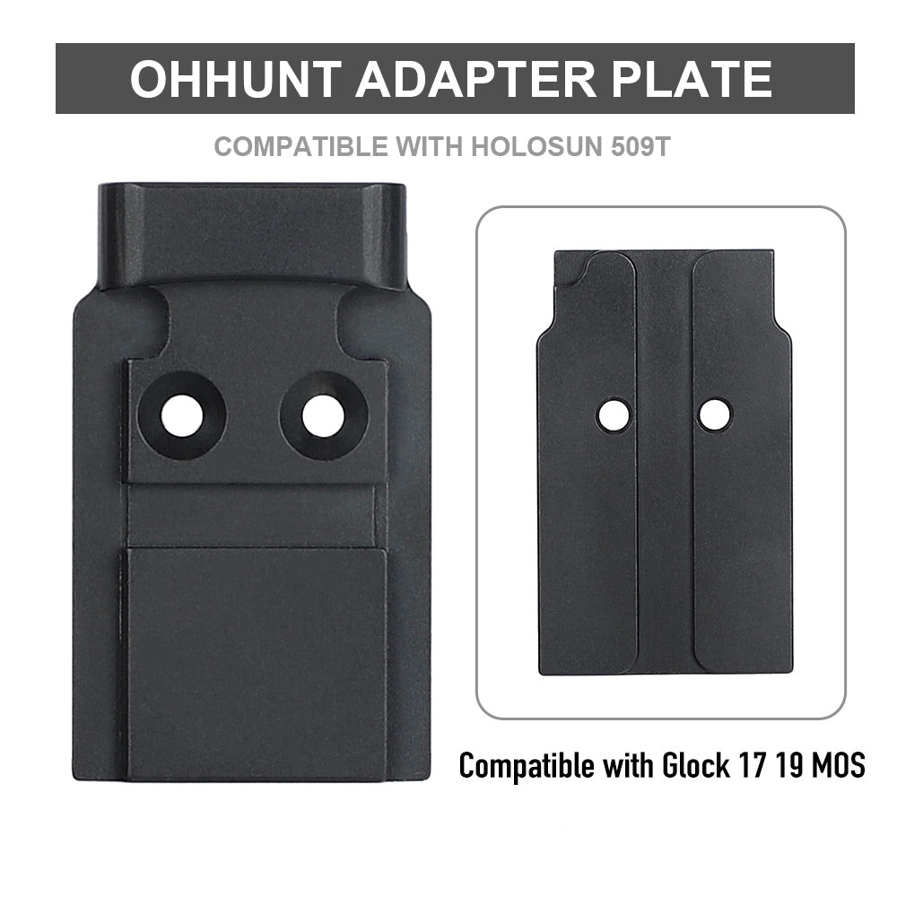 ohhunt® レッド ドット アダプター プレート Holosun 509T 対応 Glock
