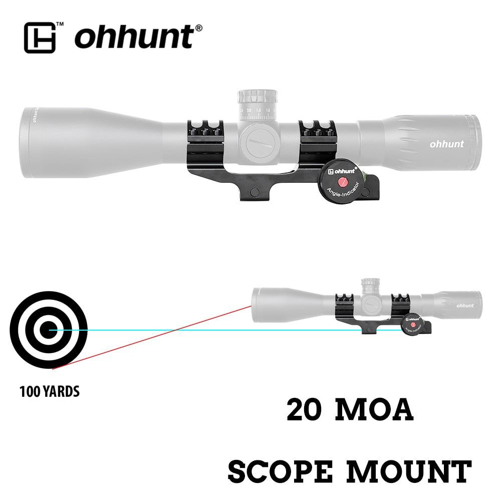 ohhunt® 1インチ/30mm カンチレバー ピカティニー スコープマウント 20