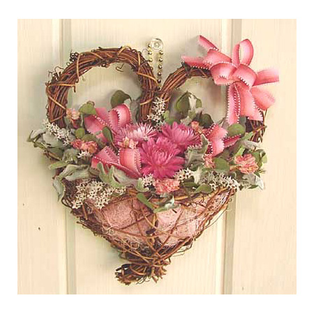 キューティーハート／ドライフラワーのリースはお花屋さん