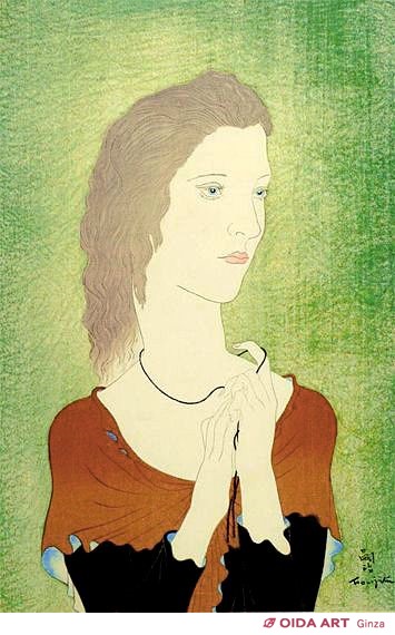 藤田嗣治 ある女（高見澤版） | 絵画など美術品の販売と買取 | 東京