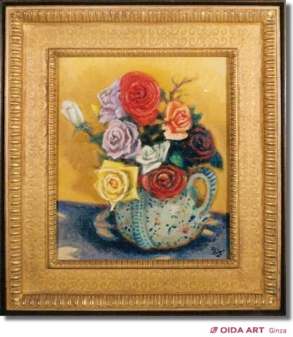 小山敬三 長春花 | 絵画など美術品の販売と買取 | 東京・銀座 おいだ美術