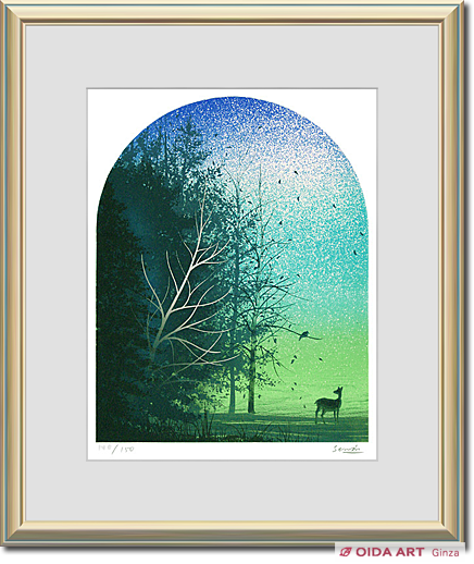 千住博 森の夜 | 絵画など美術品の販売と買取 | 東京・銀座 おいだ美術