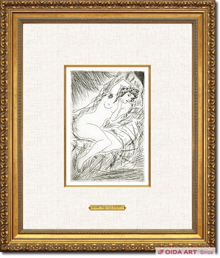 藤田嗣治 平行棒 『横たわる裸婦』 | 絵画など美術品の販売と買取