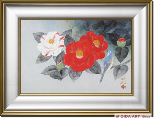 川島睦郎 椿 | 絵画など美術品の販売と買取 | 東京・銀座 おいだ美術