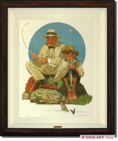 ノーマン・ロックウェル 大きな魚 | 絵画など美術品の販売と買取