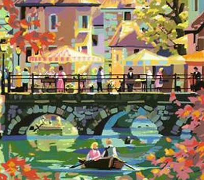 笹倉鉄平 水辺の四季 秋のアヌシー | 絵画など美術品の販売と買取