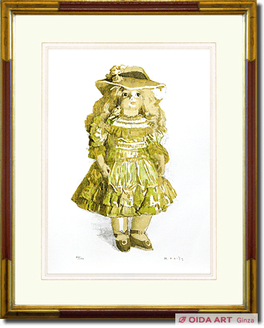 小磯良平 フエルト帽子の人形 | 絵画など美術品の販売と買取 | 東京